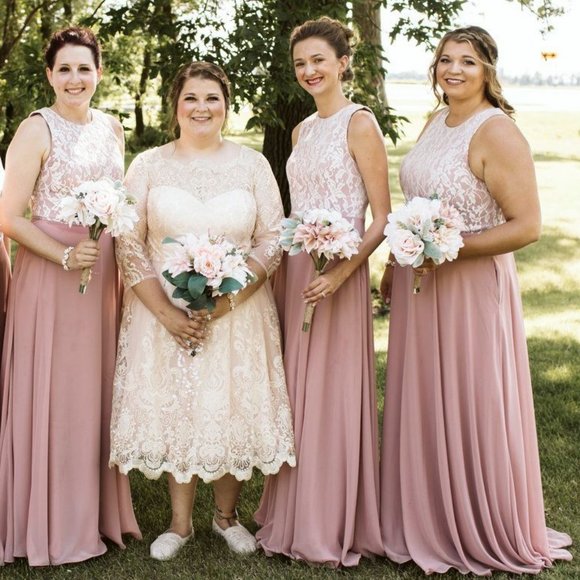 Azazie Kate (size A8, size 4-6) Dusty Rose - Picture 2 of 8